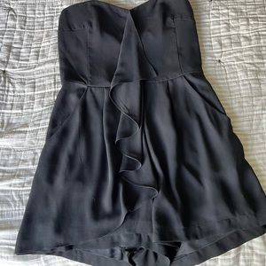 Express strapless black romper